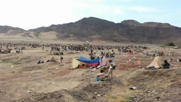 مخيم احتجاجي لمستبعدين من التجنيد في معسكر راس عباس بعدن