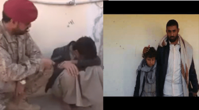 شاهد طفلاً جنده #الحوثيون ثانية بعد أسبوع من إطلاق سراحه