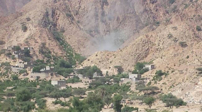 لحج: الحوثيون يقصفون قرى شعب وطورالباحة بالقذائف الصاروخية