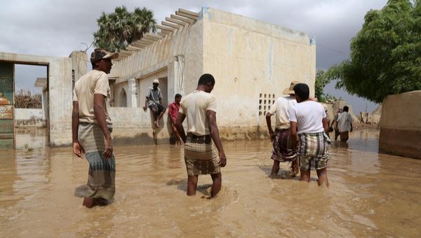 تقرير أممي : وفاة 24 يمنيا وتضرر49 ألفا بسبب الأمطار