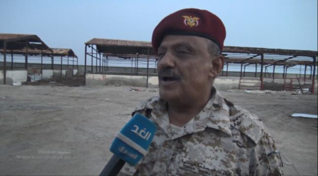 اللواء فضل حسن يزور ألوية الجيش ب#أبيـن ويطلع على مستوى الجاهزية في جبهات ثرة