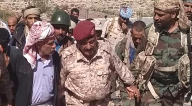 قائد المنطقة الرابعة يوجه رسالة للحوثيين من مشارف محافظة #اب