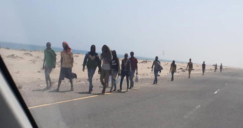 تدفق يومي غير مسبوق لالاف الافارقة بطريقة غير شرعية الى سواحل اليمن الجنوبي (صور)