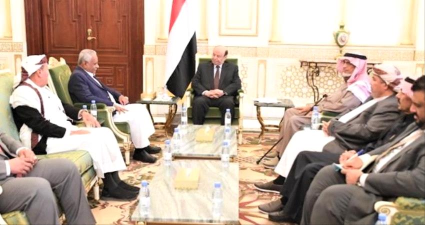 الرئيس هادي يؤكد وحدة محافظة حضرموت 