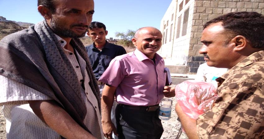 لحج: مدير حبيل جبر يتفقد منطقة خيرة النائية