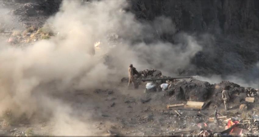 تبادل قصف مدفعي ومواجهات عنيفة بين الجيش و#الحـوثيين شمال #الضـالع