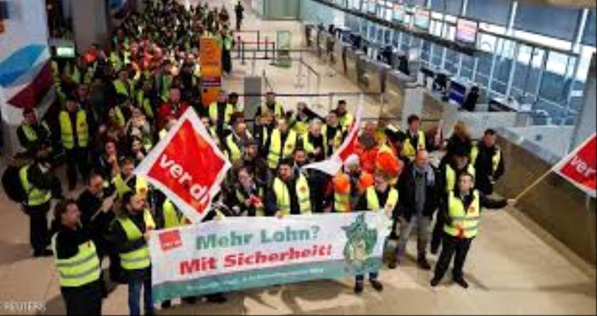 إضراب يشل مطارات ألمانية.. وإلغاء مئات الرحلات