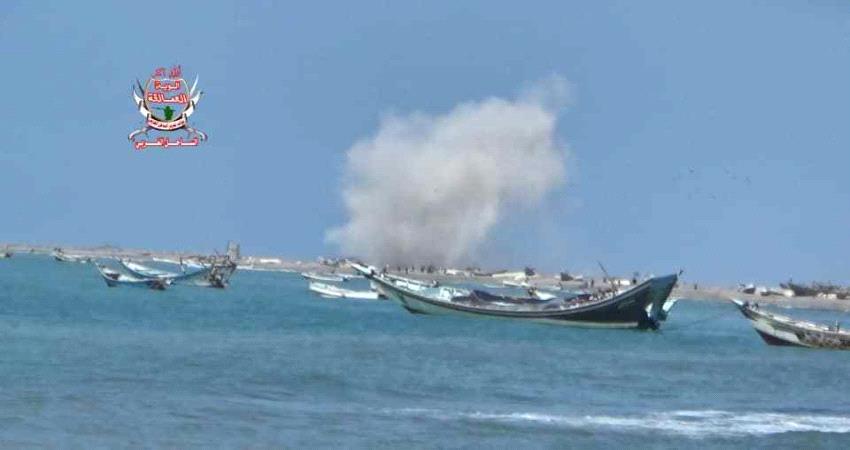 الحديدة.. مليشيات #الحـوثي تقصف ساحل المُتينة في التحيتا بصاروخ كاتيوشا (فيديو)