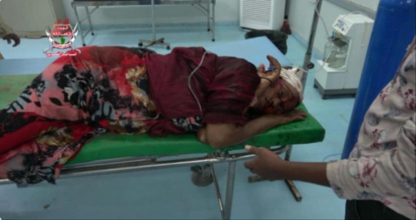 اصابة امرأة مسنة بشظايا قذيفة هاون قصفتها الميليشيات على مدينة حيس