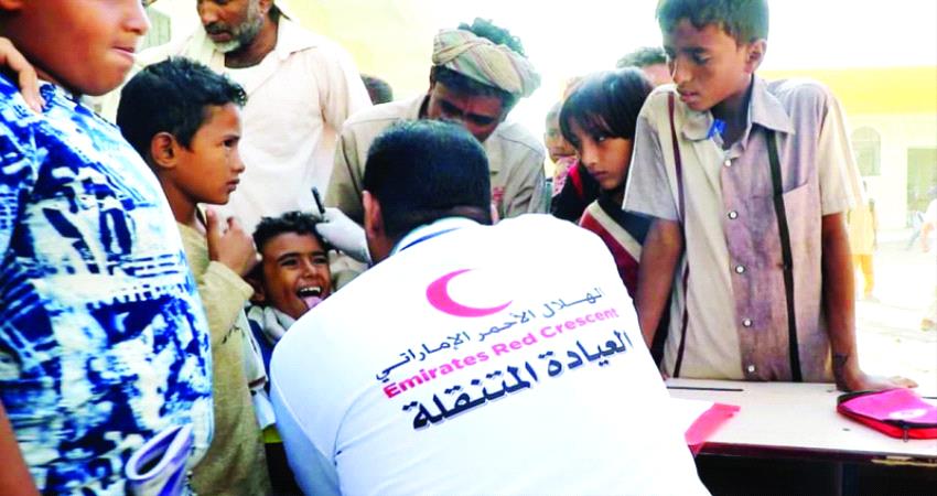  مساعدات اغاثية وطبية اماراتية لسكان #حضـرموت و#تعـز