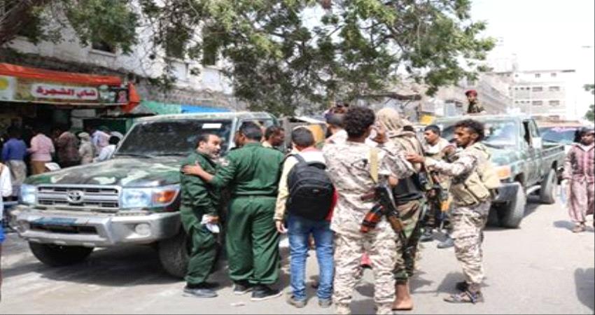 قيادة الحزام الأمني تتفقد القطاع الثامن بالشيخ عثمان 