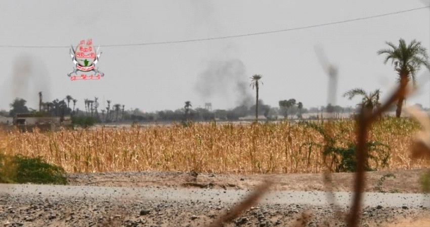  المليشيا تواصل قصفها المدفعي على مواقع العمالقة في التحيتا 
