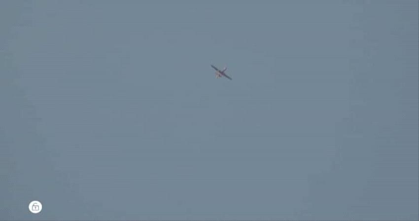 صورة- اسقاط طائرة حوثية مسيرة في المهرة