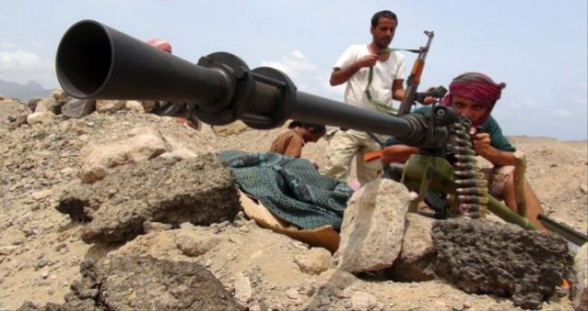 قوات الجيش و#المقاومة_الجنـوبية تصد هجوما لمليشيا #الحـوثي في جبهة ثرة