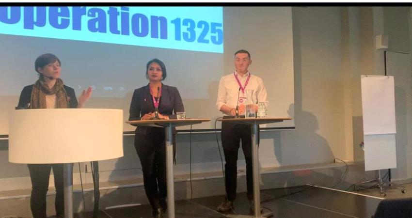 مشاركة جنوبية فاعلة في حلقة نقاشية في مؤتمر حقوق الإنسان في السويد