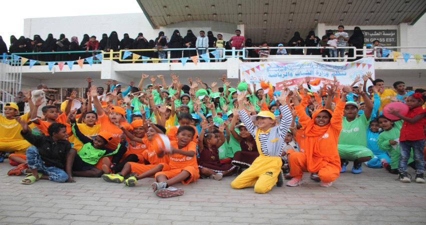 المكلا تشهد فعاليات المهرجان الرياضي الفرائحي بمشاركة 160 طفلا وطفلة  ..