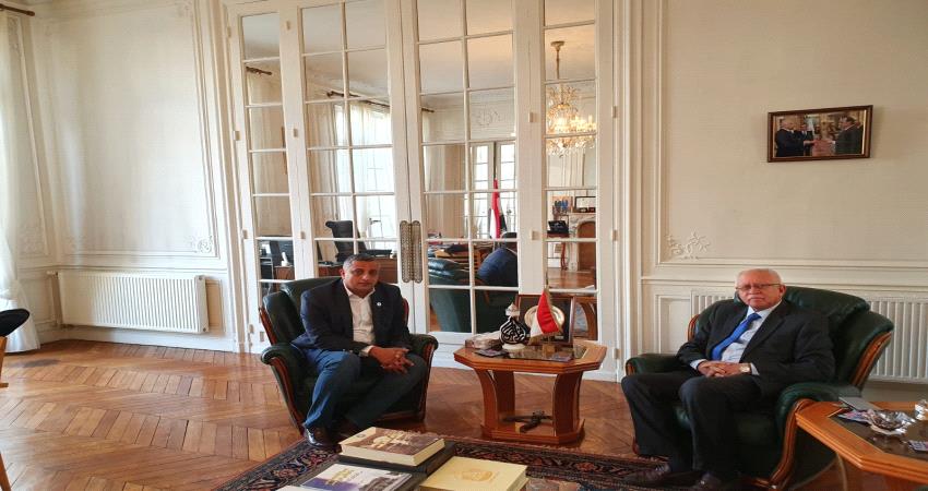 لقاء في باريس بين ياسين ودماج  وتنسيق الجهود لحماية معالم عدن