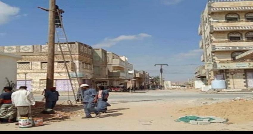 تدشين أعمال الصيانة والتحسين لخطوط نقل الكهرباء في ساحل حضرموت 