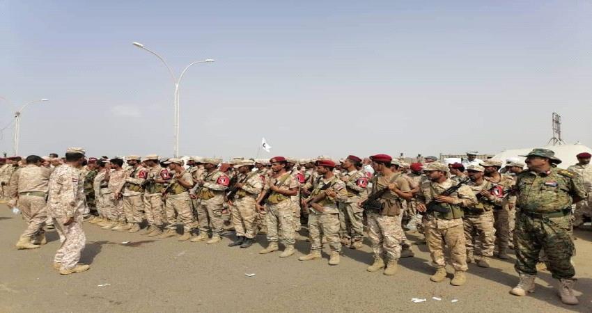 بالصور.. عرض للجيش الجنوبي امام التحالف في عدن