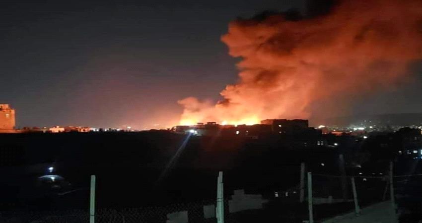 حريق هائل في صنعاء يلتهم عددا من المنازل بسبب تخزين الوقود في الاحياء السكنية