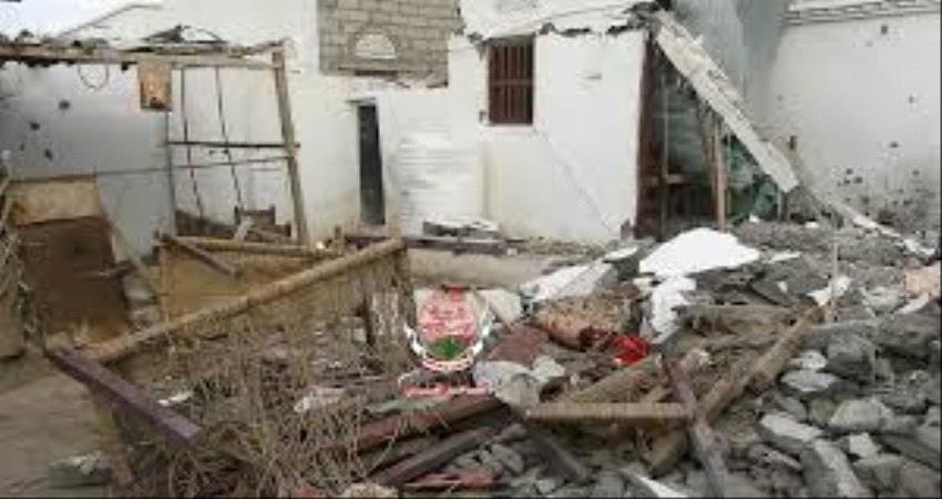 قصف المليشيات يلحق اضرار بالغة بمنازل المواطنين في الحديدة