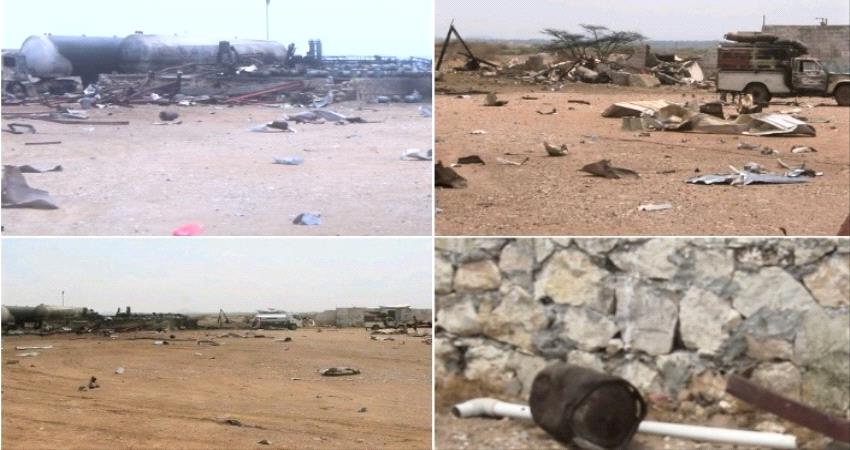 صور للاضرار التي خلفها انفجار محطة غاز في أبين