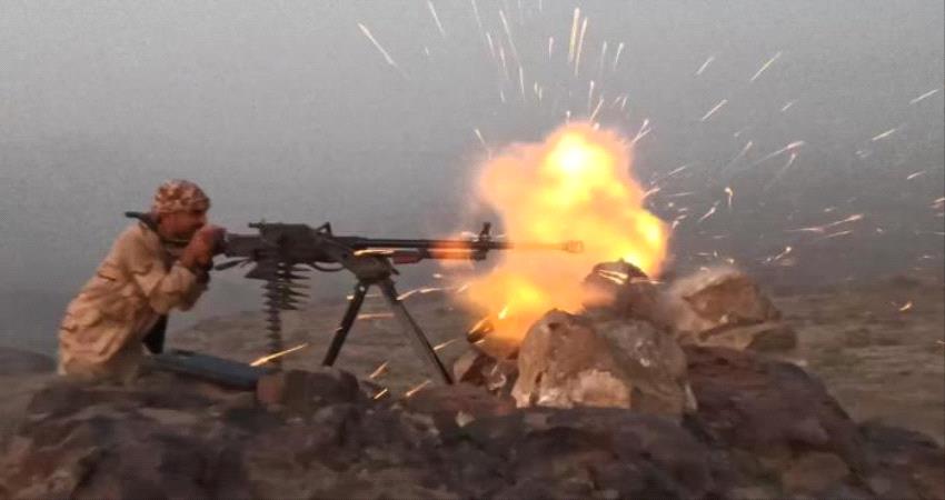 كسر هجمات حوثية في جبهة الشريجة شمالي لحج