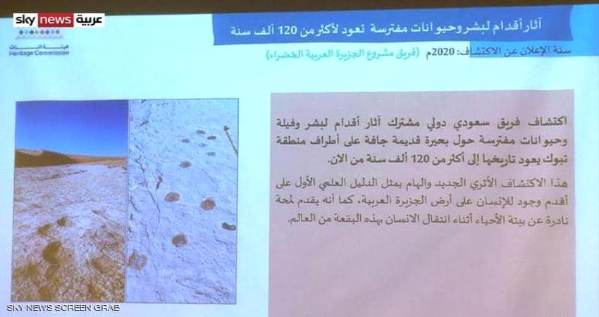 السعودية .. إكتشاف أثري يعود لـ120 ألف سنة