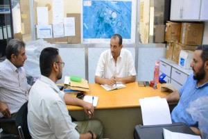 مسؤول يبحث مع منظمة (يمن ايد) مستوى تنفيذ مشاريع المياه والصرف الصحي في عدن