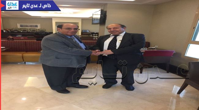 العطاس يبحث مع السفير المصري الاوضاع الانسانية في الجنوب 