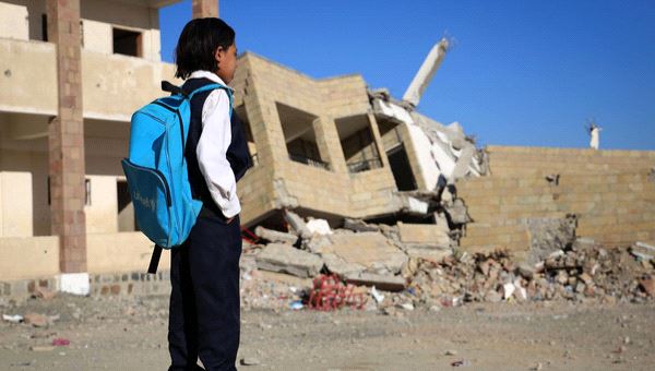1700 مدرسة دمرتها الميليشيات الانقلابية في اليمن