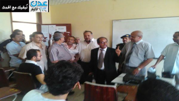 رئيس جامعة عدن يتفقد سير الدراسة في الحرم الجامعي