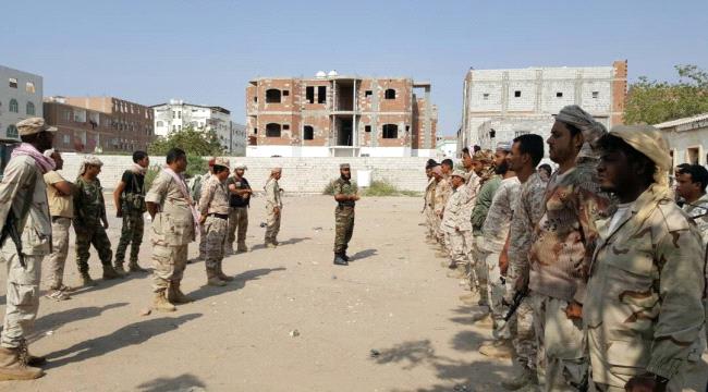كتيبة الاحتياط الثانية للحزام الامني تتسلم مهامها في عدن 