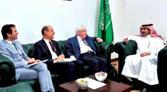 المبعوث الأممي وال جابر يبحثان وقف تهريب الأسلحة للحوثيين