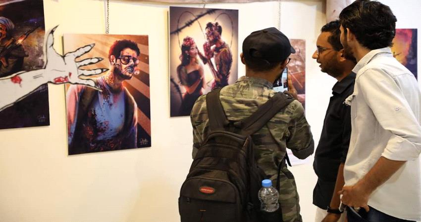 بشراكة المانية ..معرض جرافيك يعيد ألق الفنون الجميلة في عدن