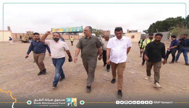 تدشين محطة الوزن المحوري في طريق الحسيني بمحافظة لحج