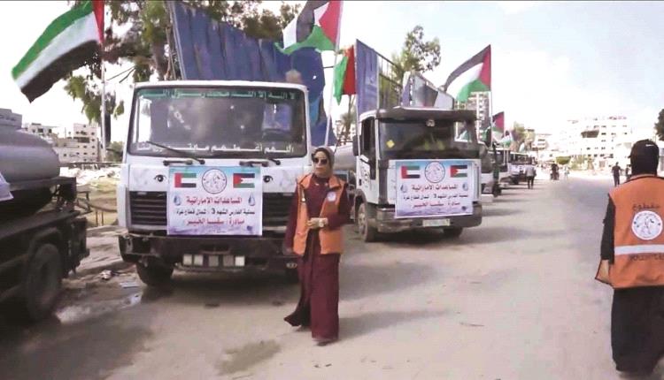 الإمارات تُطلق حملة كُبرى لتوزيع مياه الشرب في شمال غزة