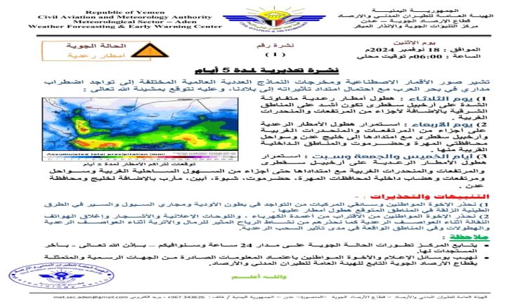 تحذير من امتداد تأثير اضطرابات بحرية إلى السواحل اليمنية 